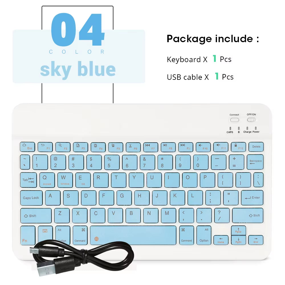 Mini Wireless Keyboard Bluetooth Keyboard for Ipad Phone Tablet Portable Bluetooth Keyboard and Mouse for Samsung Xiaomi Android