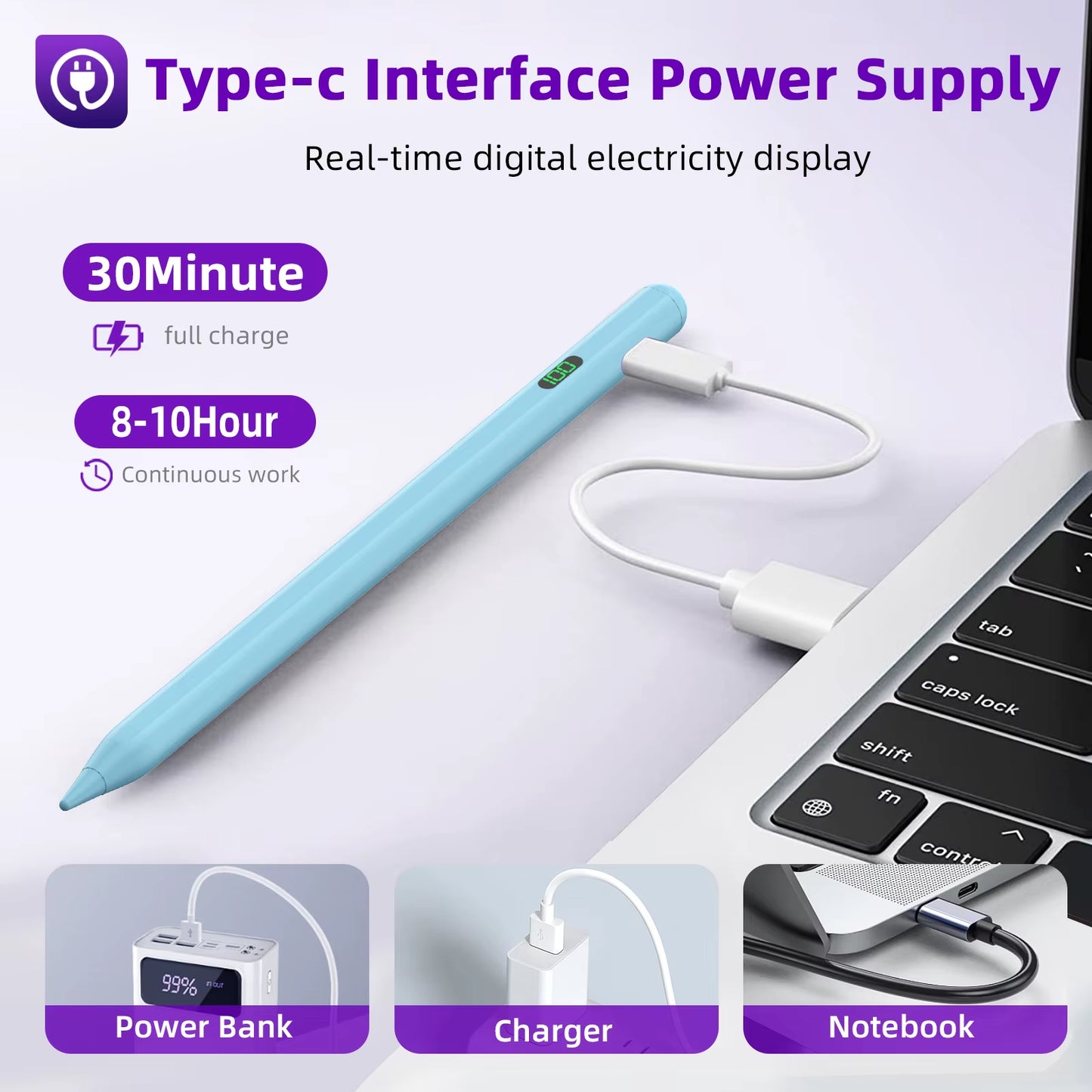 Stylus Pen for Ipad Touch Pen for Android Ipad Accessories for Apple Pencil  Stylus Pen with Digital Power Display