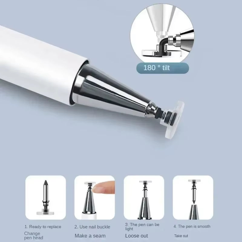 2 in 1 Universal Stylus Pen for Tablet Mobile Android IOS Phone Ipad Accessories Tablet Styluses Caneta Para Celular Pen Drive