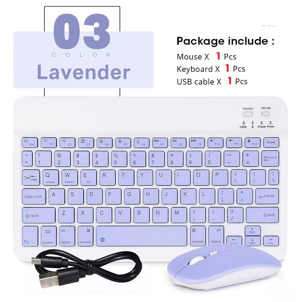 Mini Wireless Keyboard Bluetooth Keyboard for Ipad Phone Tablet Portable Bluetooth Keyboard and Mouse for Samsung Xiaomi Android