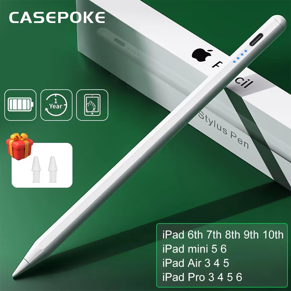 For Ipad Pencil Palm Rejection Stylus Apple Pencil Pen for Ipad Accessories Pro Air Mini Note-Taking Pen 1 2 Generation