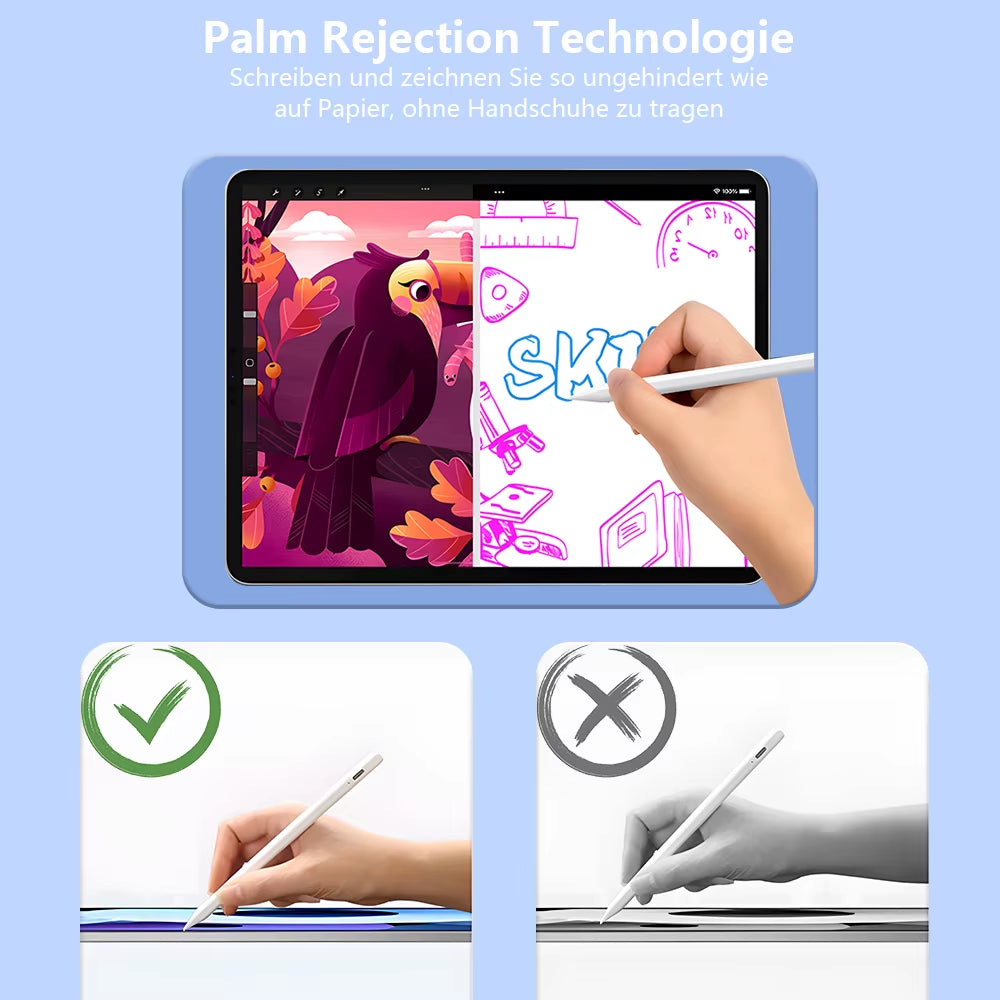 For Ipad Pencil Palm Rejection Stylus Apple Pencil Pen for Ipad Accessories Pro Air Mini Note-Taking Pen 1 2 Generation