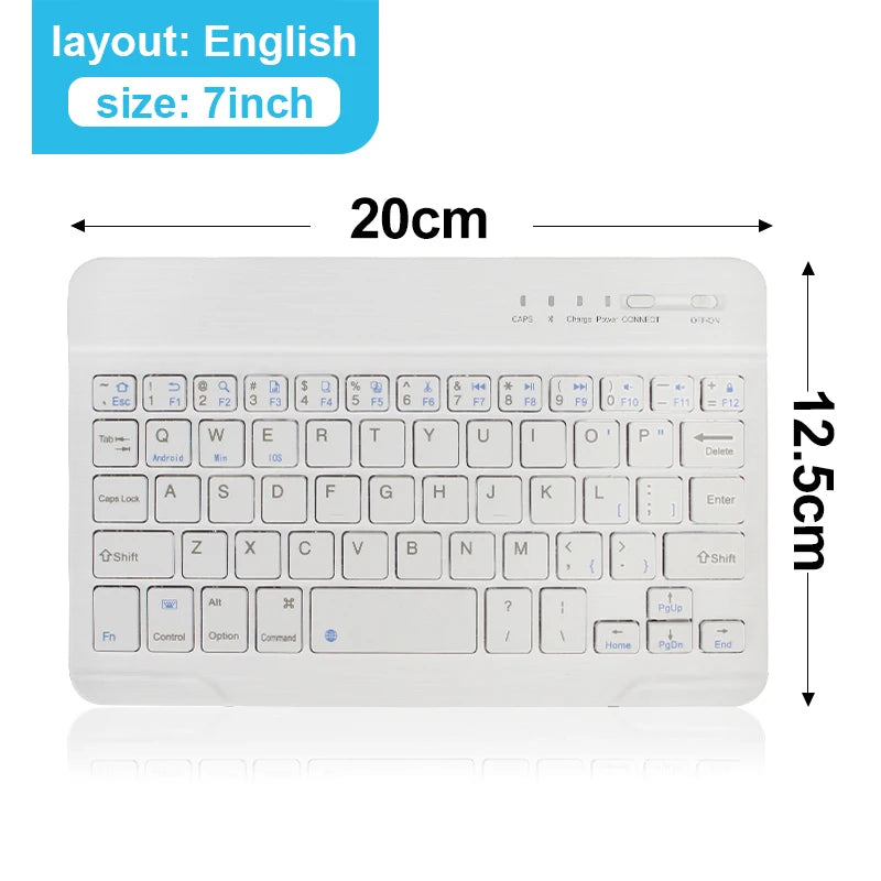 Bluetooth Wireless Keyboard Mini Keyboard for Laptop Tablet Phone Ipad Rechargeable Gaming Keyboard for Android Ios Windows