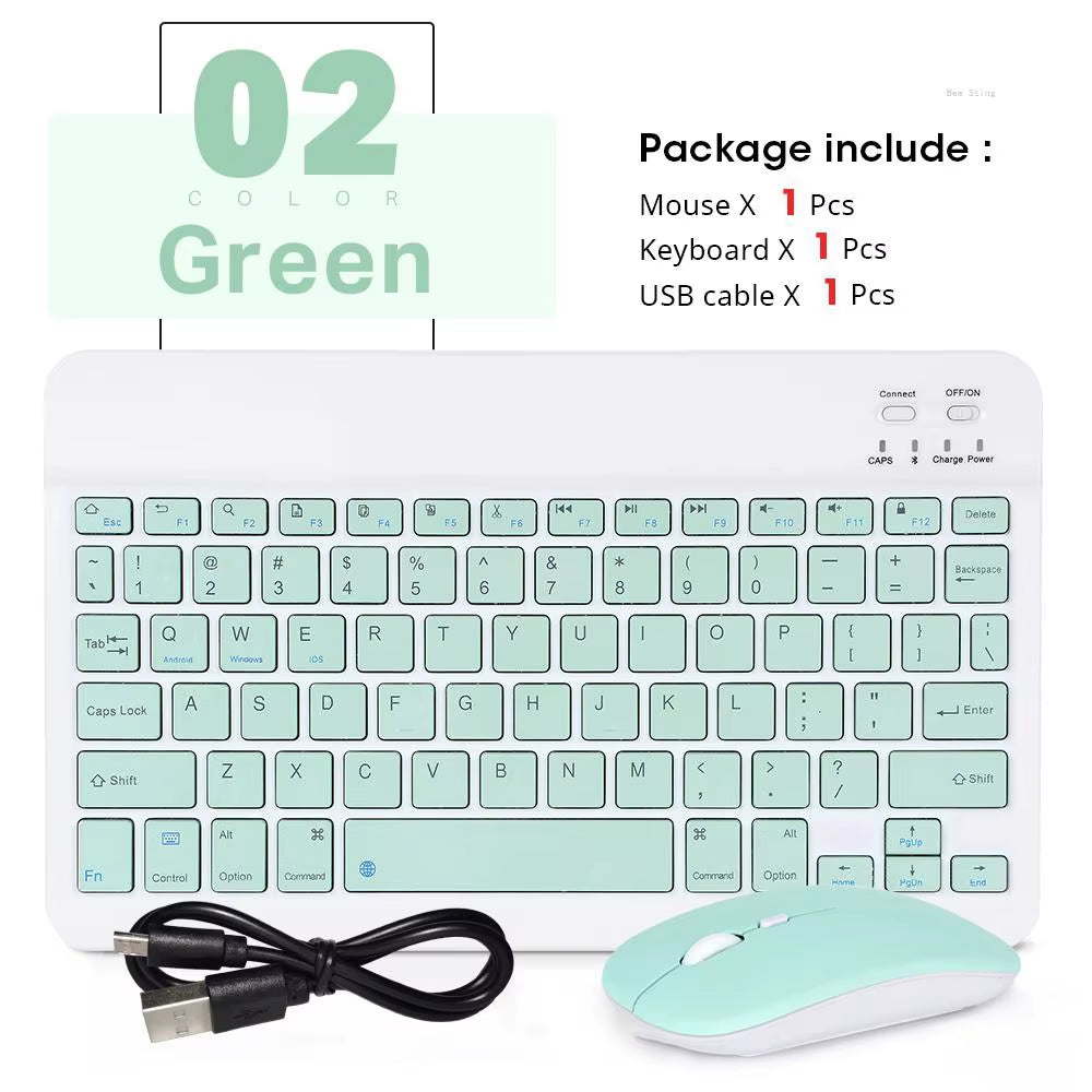 Mini Wireless Keyboard Bluetooth Keyboard for Ipad Phone Tablet Portable Bluetooth Keyboard and Mouse for Samsung Xiaomi Android