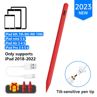 For Ipad Pencil Palm Rejection Stylus Apple Pencil Pen for Ipad Accessories Pro Air Mini Note-Taking Pen 1 2 Generation