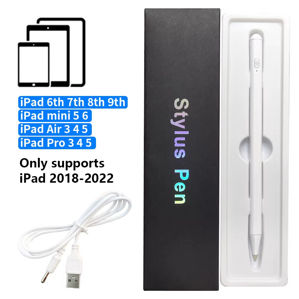 For Ipad Pencil Palm Rejection Stylus Apple Pencil Pen for Ipad Accessories Pro Air Mini Note-Taking Pen 1 2 Generation