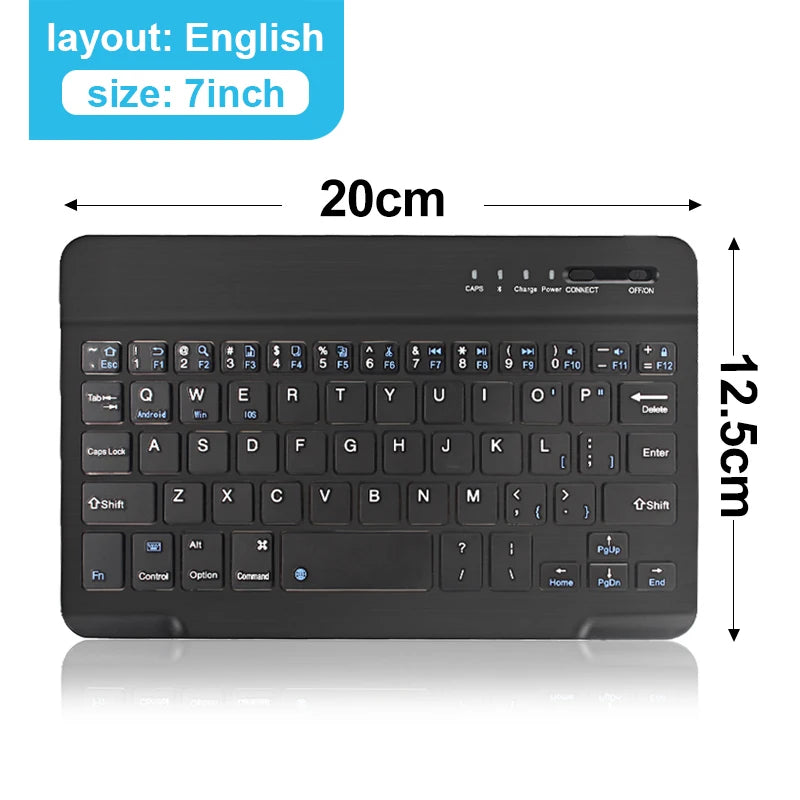 Bluetooth Wireless Keyboard Mini Keyboard for Laptop Tablet Phone Ipad Rechargeable Gaming Keyboard for Android Ios Windows